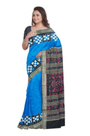 Sambalpuri silk saree with blouse piece