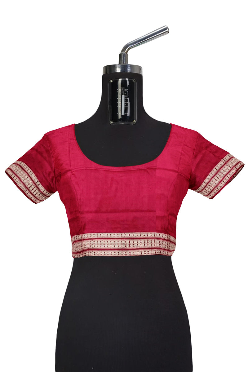 Pasapali design Sambalpuri silk saree with blouse piece