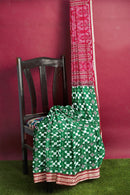 Pasapali design Sambalpuri silk saree with blouse piece