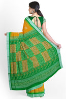 Bomkai silk saree with blouse piece