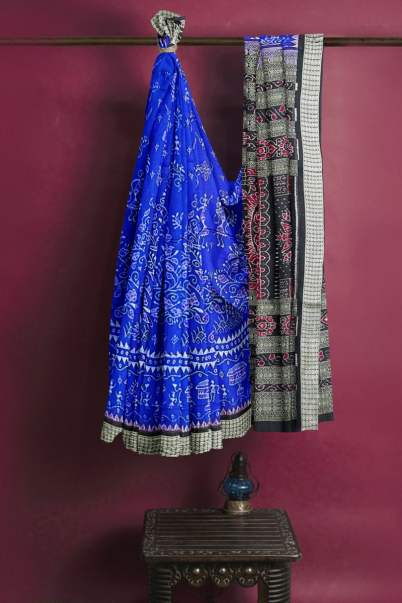 Premium Sambalpuri Silk Saree with Blouse Piece