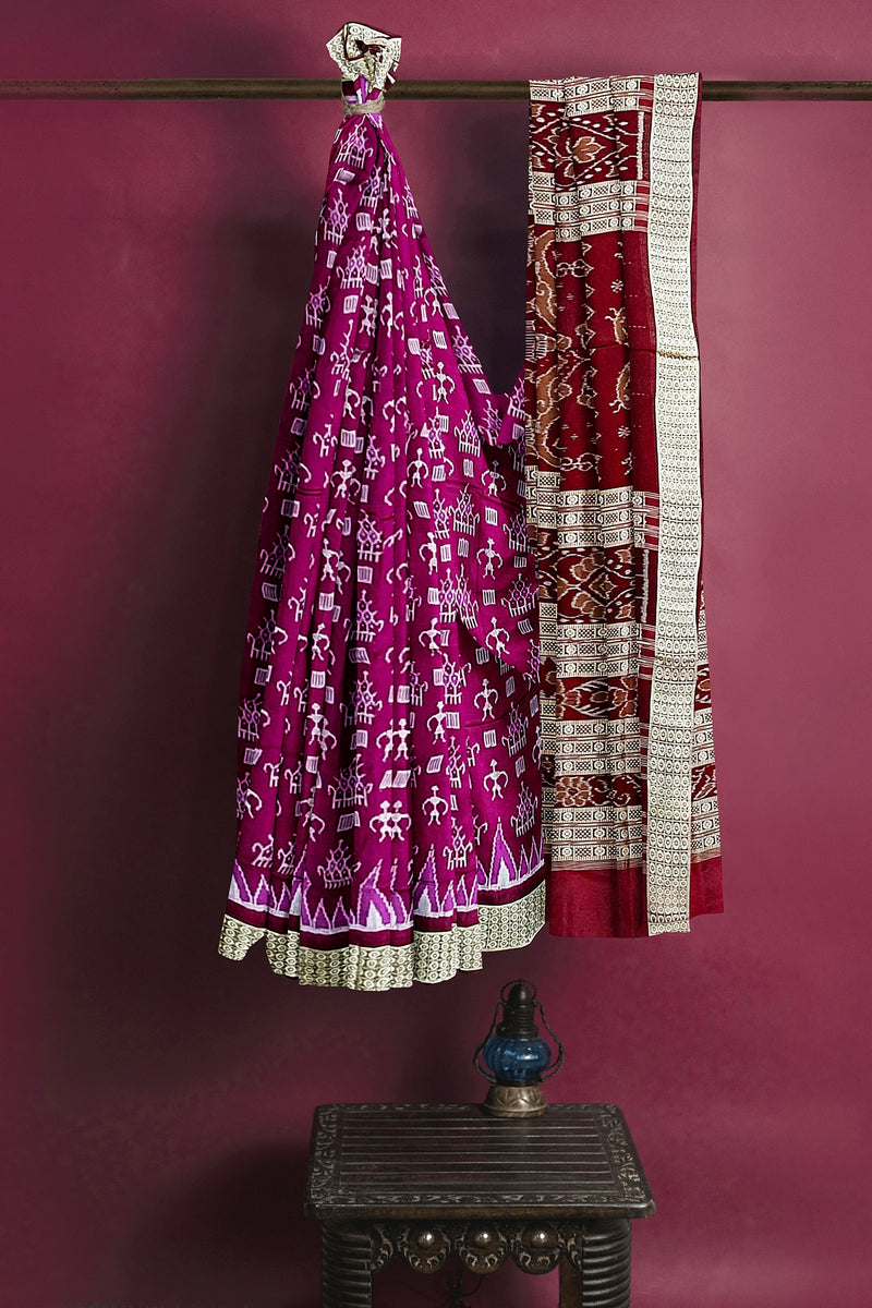 Sambalpuri Silk Saree With Blouse piece
