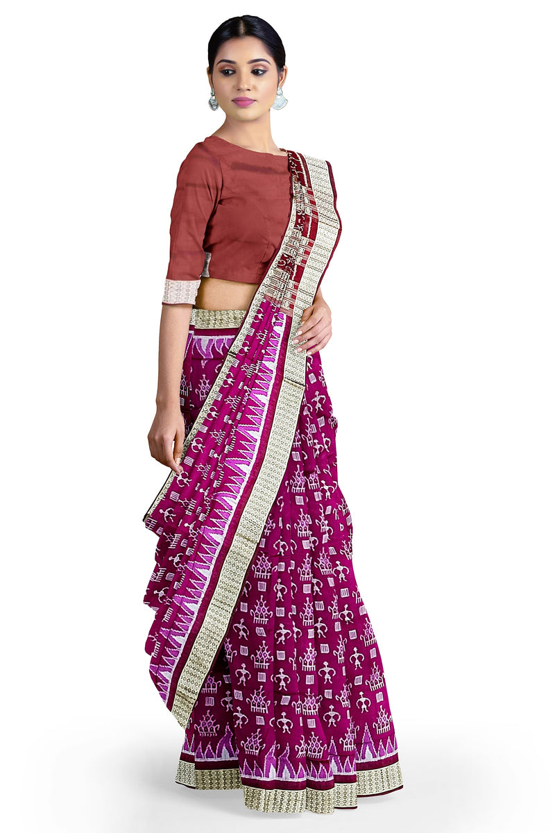 Sambalpuri Silk Saree With Blouse piece