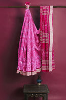 Sambalpuri silk saree with blouse piece