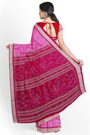 Sambalpuri silk saree with blouse piece