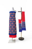 Exquisite Pasapali design unstitched Sambalpuri cotton dress material set