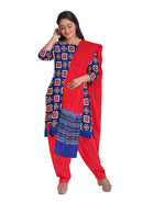 Exquisite Pasapali design unstitched Sambalpuri cotton dress material set