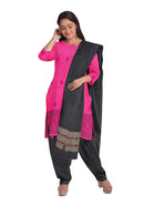 Peacock motifs bomkai cotton dress material set