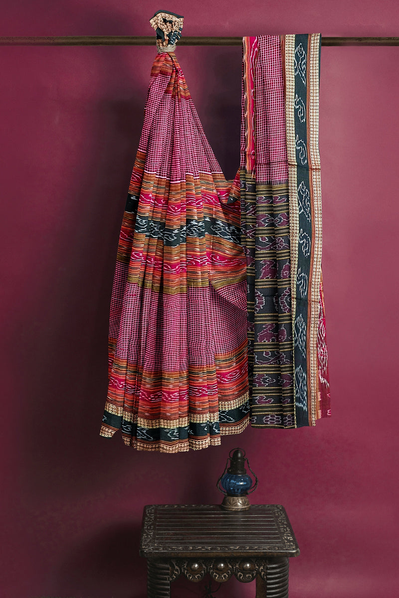 Sachipar design Sambalpuri Cotton Saree