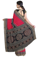 Chakra Bandha in Panel design Sambalpuri cotton saree with blouse piece