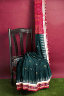 Bomkai cotton saree with blouse piece