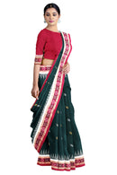 Bomkai cotton saree with blouse piece