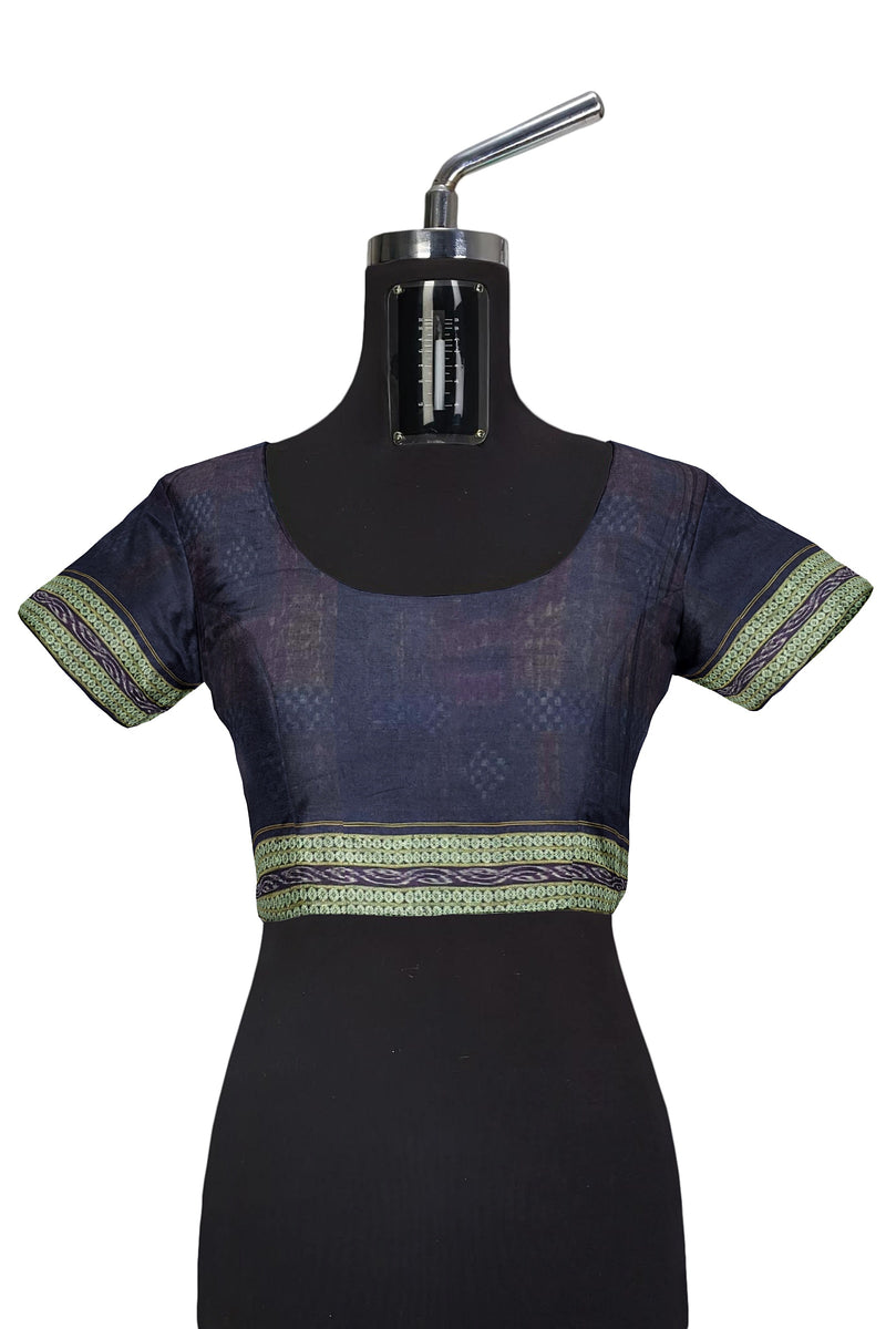 Beautiful Terracotta and Pasapali design Premium sambalpuri cotton saree with blouse piece