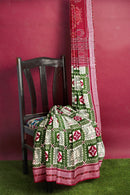 Beautiful Pasapali and Tree design Sambalpuri cotton saree with blouse piece