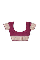 BEautiful terracota design sambalpuri cotton saree with blouse piece