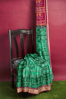 BEautiful terracota design sambalpuri cotton saree with blouse piece