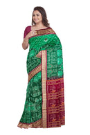 BEautiful terracota design sambalpuri cotton saree with blouse piece