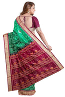 BEautiful terracota design sambalpuri cotton saree with blouse piece