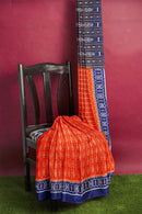 Sambalpuri cotton saree with blouse piece