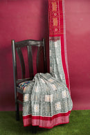 Sambalpuri cotton saree with blouse piece