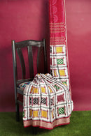 Ashwini with Pasapali Sambalpuri silk saree with blouse piece