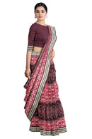 Pasapali design sambalpuri silk saree with blouse piece