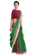 Partly Bomkai silk saree with blouse piece