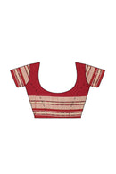 Bomkai cotton saree with blouse piece