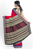 Bomkai silk saree with blouse piece