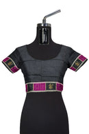 Doll design boarder bomkai silk saree with bloouse piece