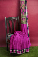 Doll design boarder bomkai silk saree with bloouse piece