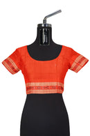 Peacock design with Bomkai motifs Sambalpuri cotton saree with blouse piece.