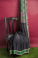 Doll design boarder Bomkai silk saree with blouse piece