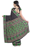 Doll design boarder Bomkai silk saree with blouse piece