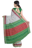 Doll design Bomkai silk saree with blouse piece