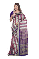 Bomkai silk saree with blouse piece