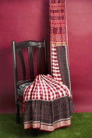 Check checked Design  Sambalpuri Silk Saree with Blouse Piece