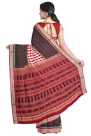 Check checked Design  Sambalpuri Silk Saree with Blouse Piece