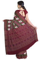 Beautiful Pasapali design Sambalpuri Cotton Saree With Blouse Piece