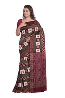 Beautiful Pasapali design Sambalpuri Cotton Saree With Blouse Piece