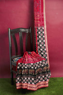 Sambalpuri cotton saree with blouse piece
