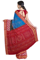 Exquisite Terracotta design Sambalpuri cotton saree with blouse piece