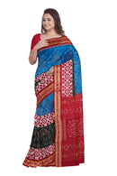 Exquisite Terracotta design Sambalpuri cotton saree with blouse piece