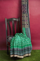 Sambalpuri silk saree with blouse piece