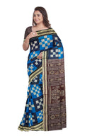 5 Kuthi Pasapali design Sambalpuri silk saree with blouse piece