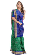 Exquisite Terracotta design sambalpuri cotton saree with blouse piece
