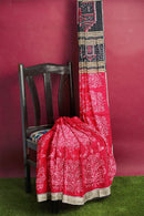 Sambalpuri silk saree with blouse piece