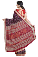 Birds design Sambalpuri silk saree with blouse piece