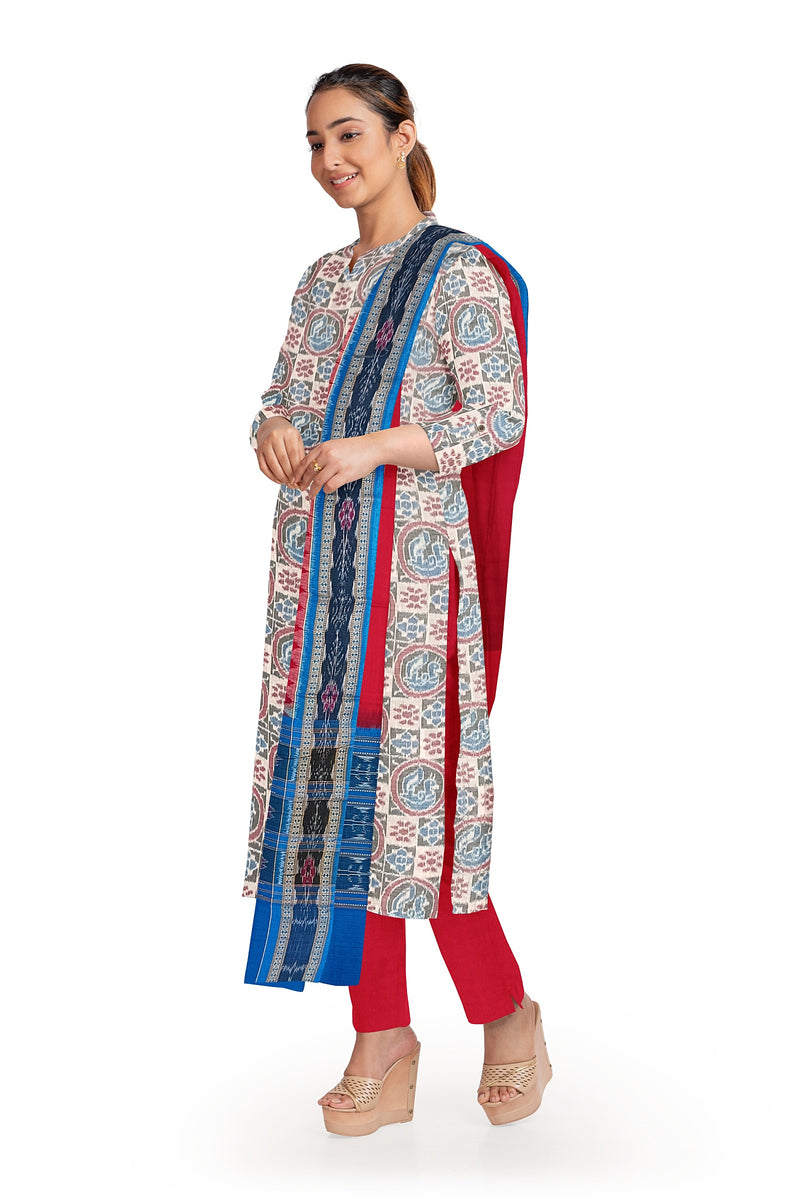 Beautiful sambalpuri cotton dress material set