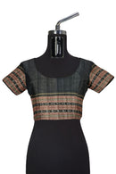 Check check and Pasapali design Sambalpuri cotton saree with blouse piece